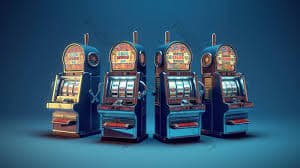 Ilustrasi pemain merayakan kemenangan dan jackpot di kioswd